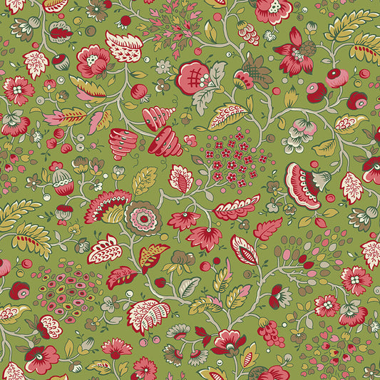 Flora - Gingerlily Fabric Range - Makower - Pear