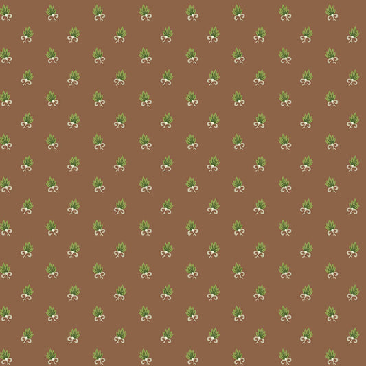 Frond - Gingerlily Fabric Range - Makower - Cocoa