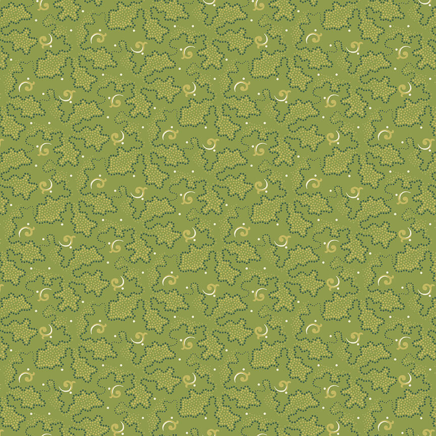 Mossy - Gingerlily Fabric Range - Makower - Pear
