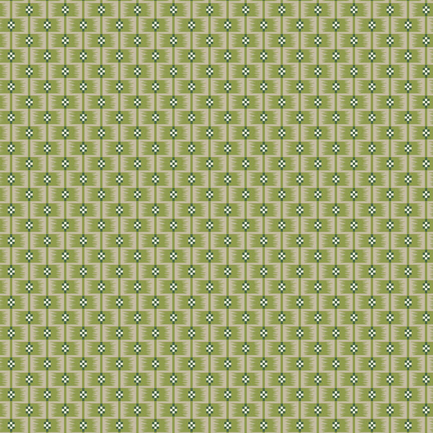 Basketweave - Gingerlily Fabric Range - Makower - Pear