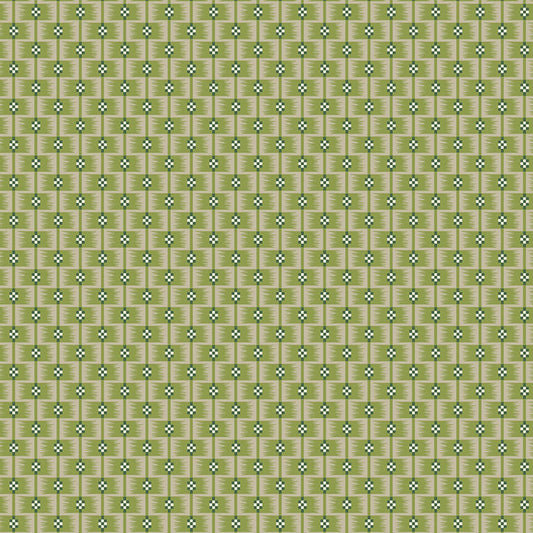 Basketweave - Gingerlily Fabric Range - Makower - Pear