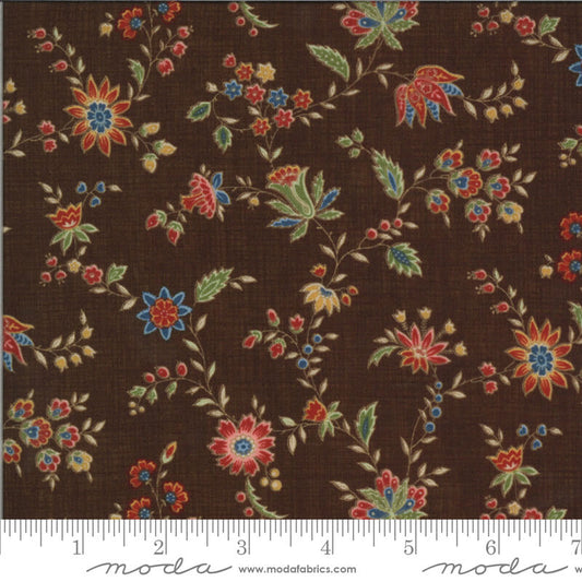 Small Florals - Elinore's Endeavor - Moda Fabrics - Chocolate
