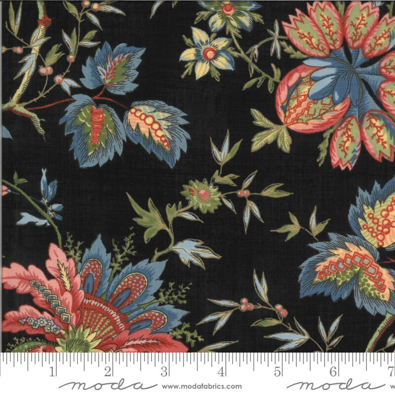 Large Floral - Elinore's Endeavor - Moda Fabrics - Ink