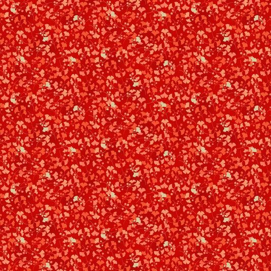 Ginko - Hikari Fabric Range - Makower - Red