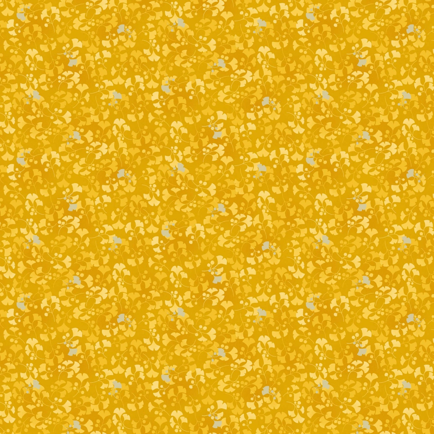 Ginko - Hikari Fabric Range - Makower - Yellow