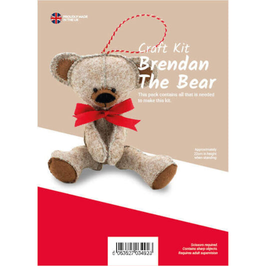 Brendan The Bear Stitched Felt Craft Kit