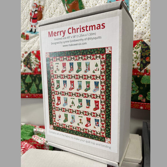 Merry Christmas Advent Stocking Quilt Kit