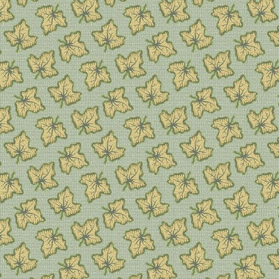 Large Leaf - The Seamstress Fabric Range - Makower - Green