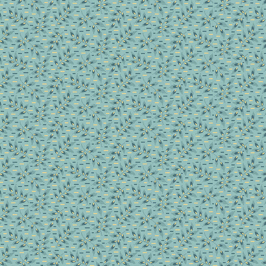 Floral Dash - The Seamstress Fabric Range - Makower - Blue