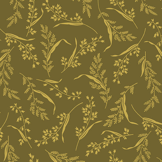 Wheatgrass - Acorn Harvest Fabric Range - Andover - Green