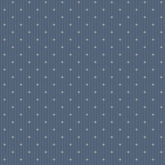 Country Blue - Trinkets Fabric Range - Makower