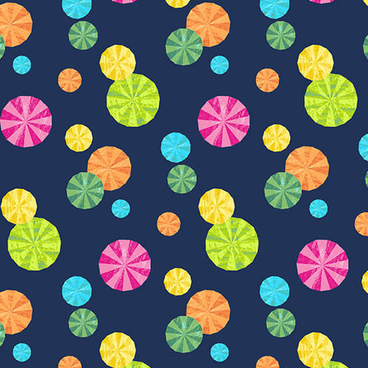 Parasol Party - The VHC - In The Garden Fabric Range - Andover - Blue