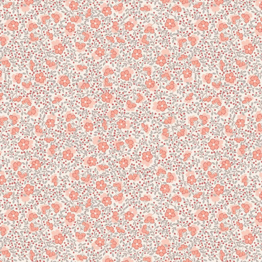 Ditzy Floral - Hannahs Flowers Fabric Range - Lewis and Irene - Cream