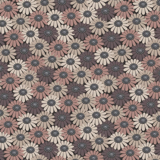 Compact Florals - Shinrin Yoku Fabric Range - Lewis and Irene - Browns