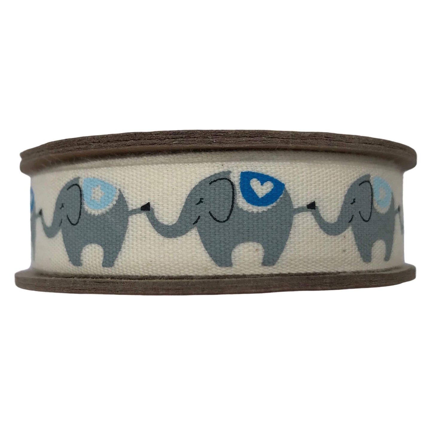 Elephant Vintage Ribbon - Bowtique - Blue