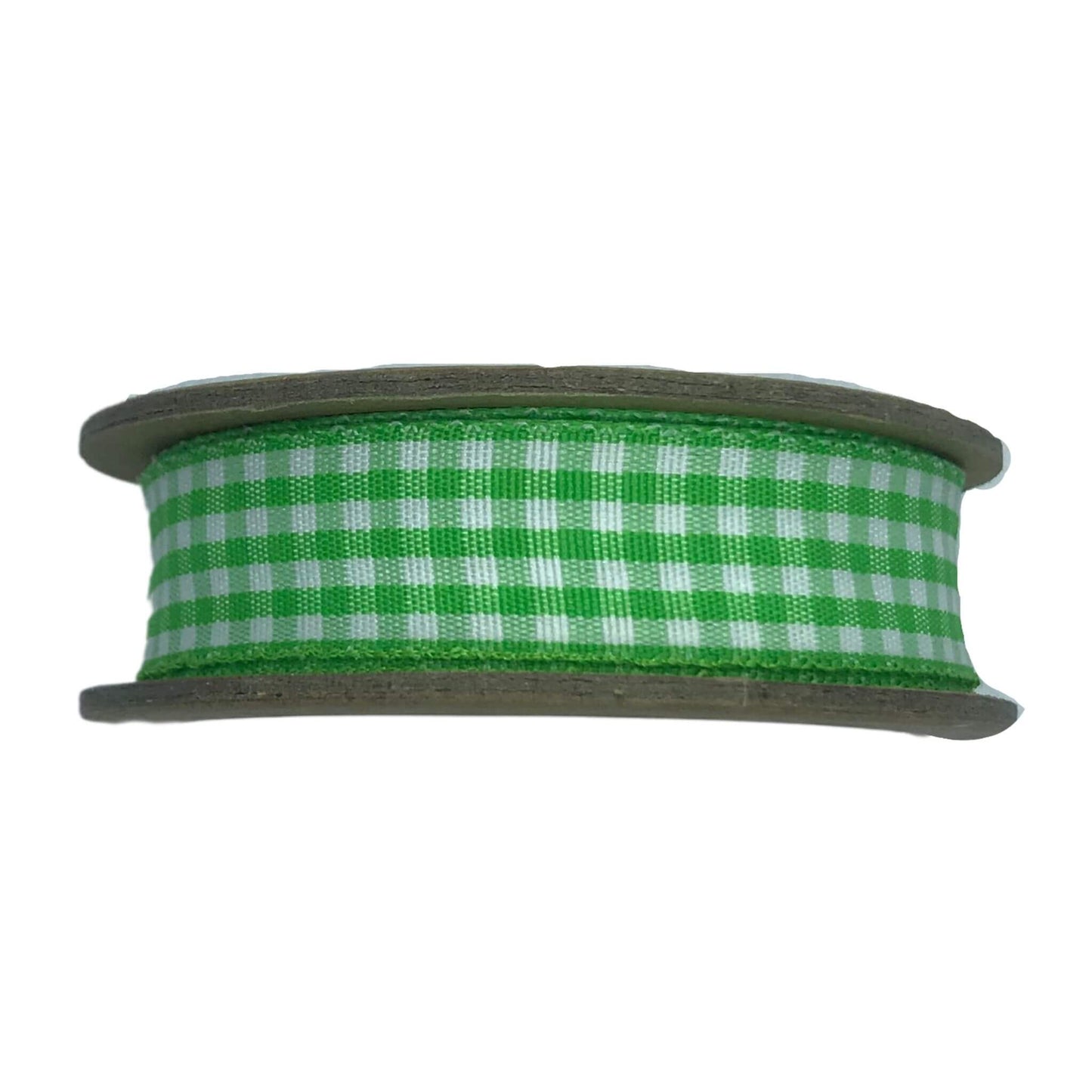 Gingham Vintage Ribbon - Bowtique - Green