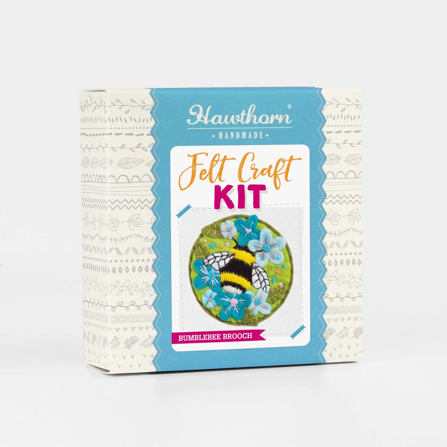 Bumblebee Felt Craft Brooch Kit by Hawthorn Handmade