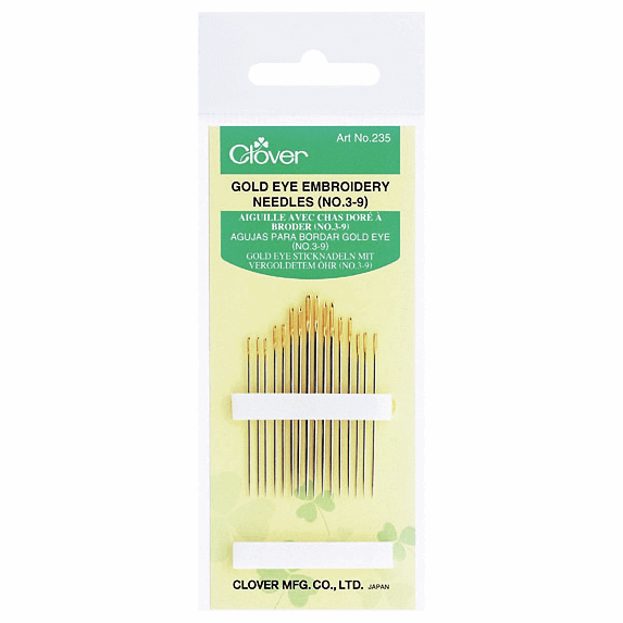 Hand Sewing Needles - Embroidery - Gold Eye - No.3-9