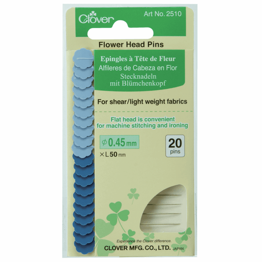 20 Flower Head Pins - Fine