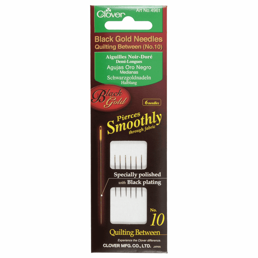 Hand Sewing Needles - Quilting/Betweens - Black Gold - No.10