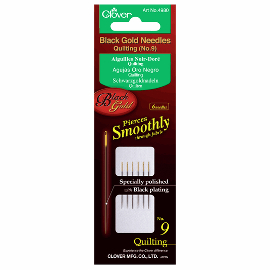 Hand Sewing Needles - Quilting - Black Gold - No.9