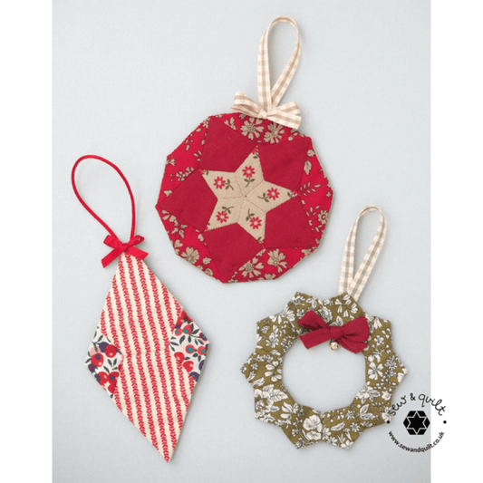 Christmas Tree Trinkets Sewing Pattern + Paper Pieces kit