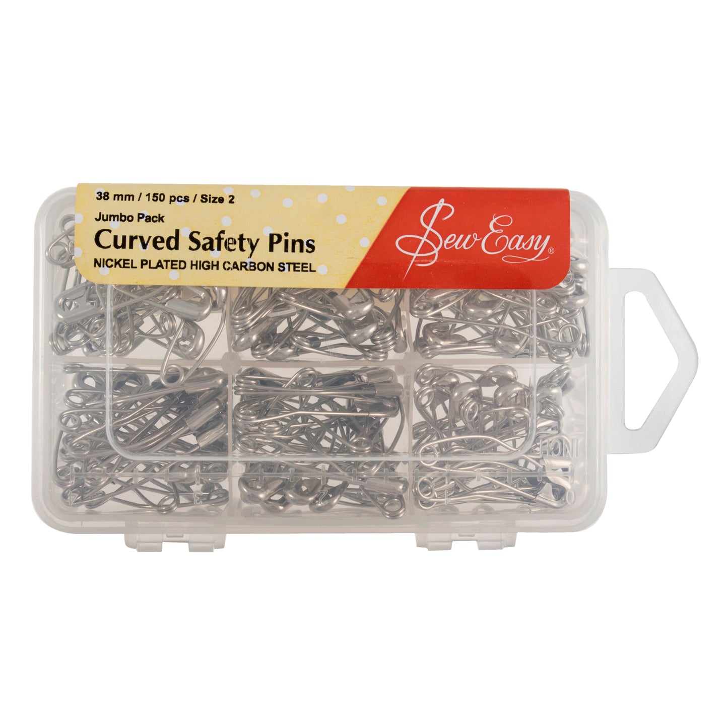 Safety Pins - Curved - 38mm - 150 Pieces