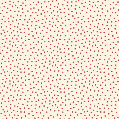 156/8 - Say It With A Stitch Fabric Range by Mandy Shaw -  Red and White