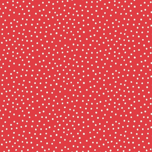 157/88 - Say It With A Stitch Fabric Range by Mandy Shaw -  Red and White