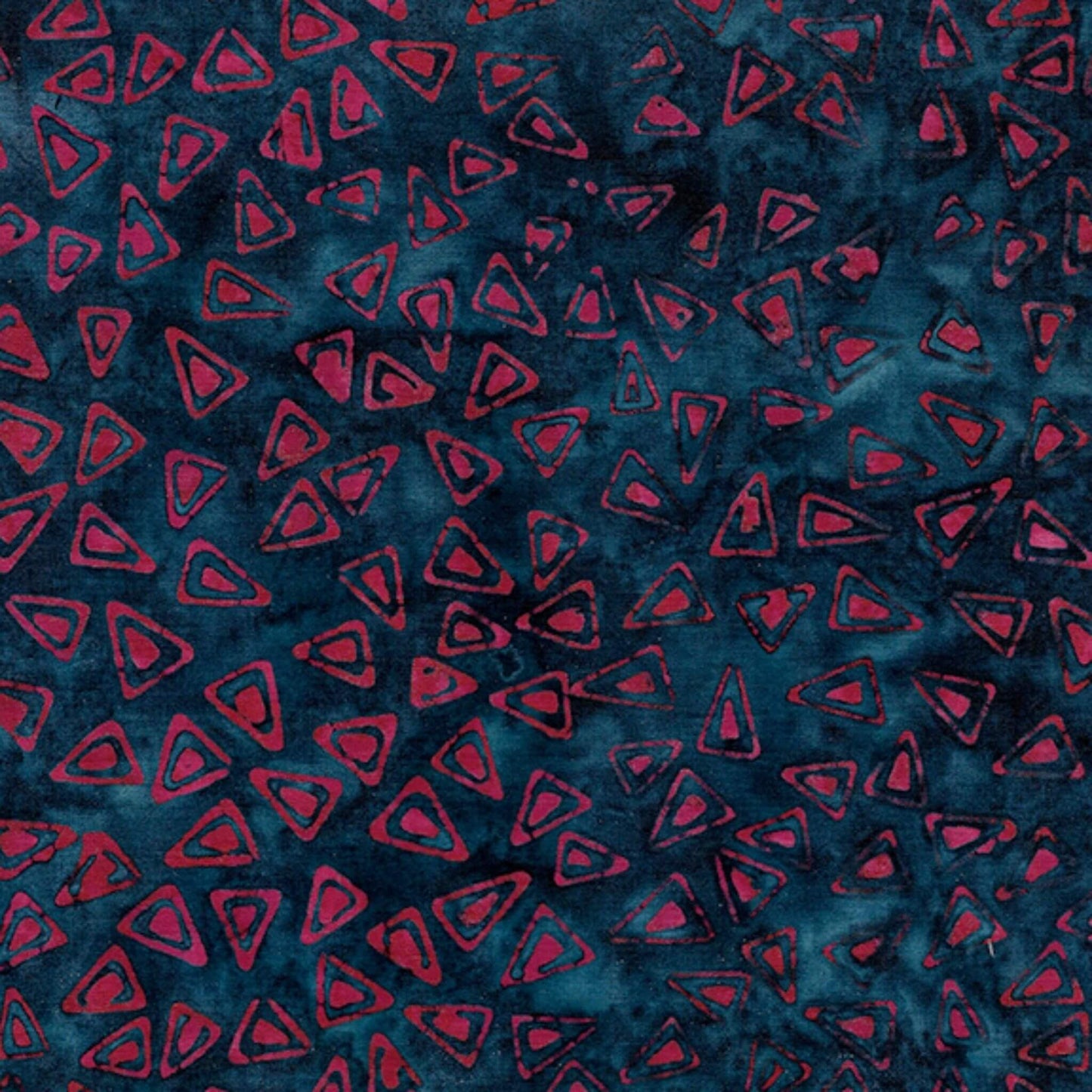 Triangles - Pattern No. 311904370- Island Batiks Fabric - Dark Blue
