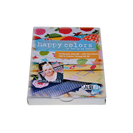 Aurifil 50's Weight - Happy Colors by Bee in my Bonnet Thread Collection
