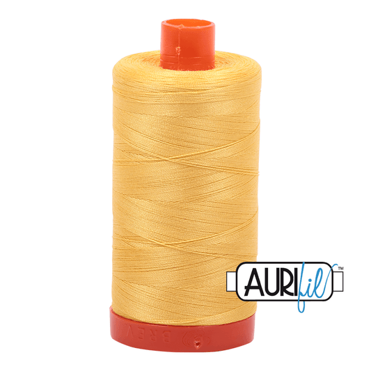Aurifil Cotton Thread - 50's Weight - 1300 metres - Pale Yellow (1135)