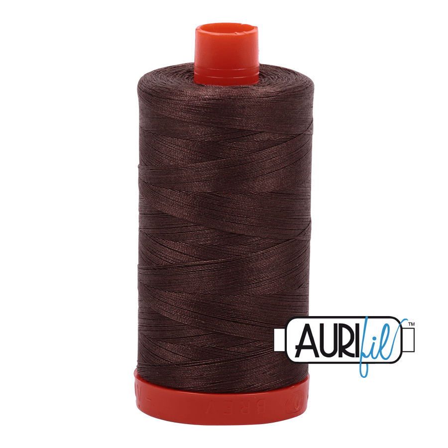 Aurifil Cotton Thread - 50's Weight - 1300 metres - Bark (1140)