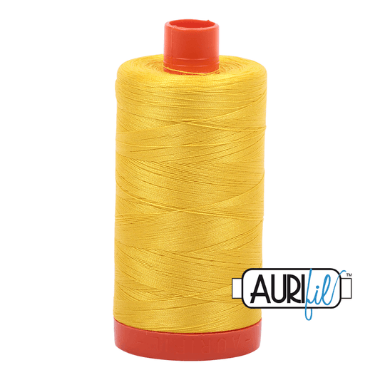 Aurifil Cotton Thread - 50's Weight - 1300 metres - Canary (2120)