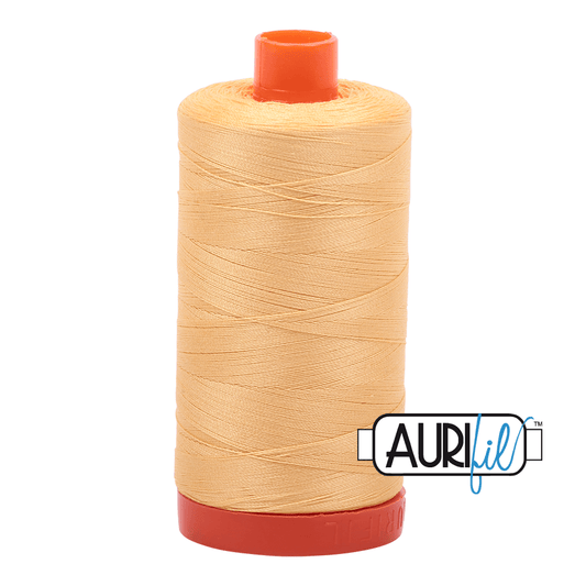 Aurifil Cotton Thread - 50's Weight - 1300 metres - Medium Butter (2130)