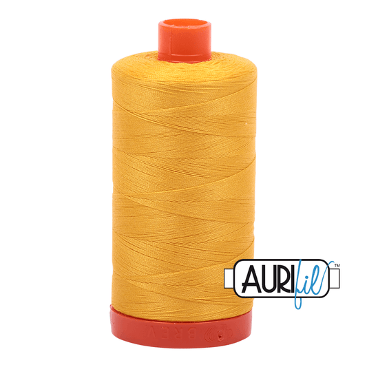 Aurifil Cotton Thread - 50's Weight - 1300 metres - Yellow (2135)