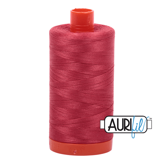 Aurifil Cotton Thread - 50's Weight - 1300 metres - Red Peony (2230)