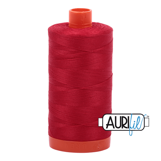 Aurifil Cotton Thread - 50's Weight - 1300 metres - Red (2250)