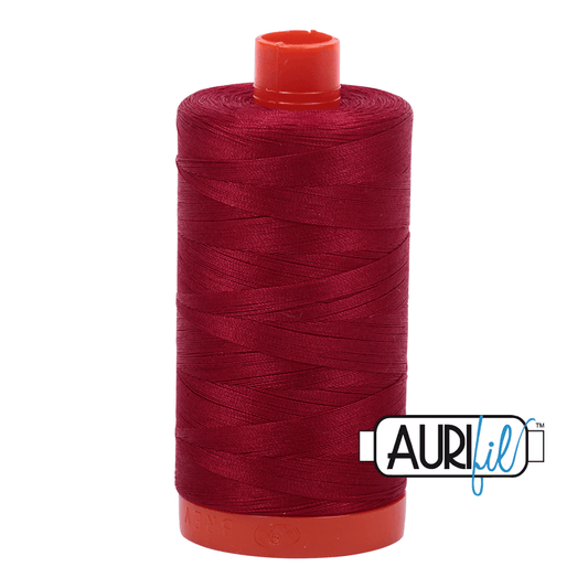 Aurifil Cotton Thread - 50's Weight - 1300 metres - Red Wine (2260)