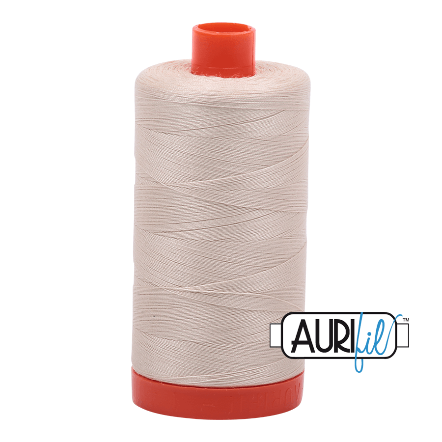 Aurifil Cotton Thread - 50's Weight - 1300 metres - Light Beige (2310)