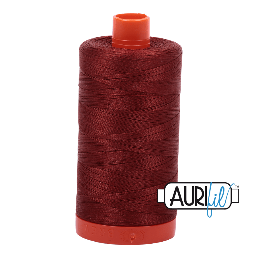 Aurifil Cotton Thread - 50's Weight - 1300 metres - Rust (2355)