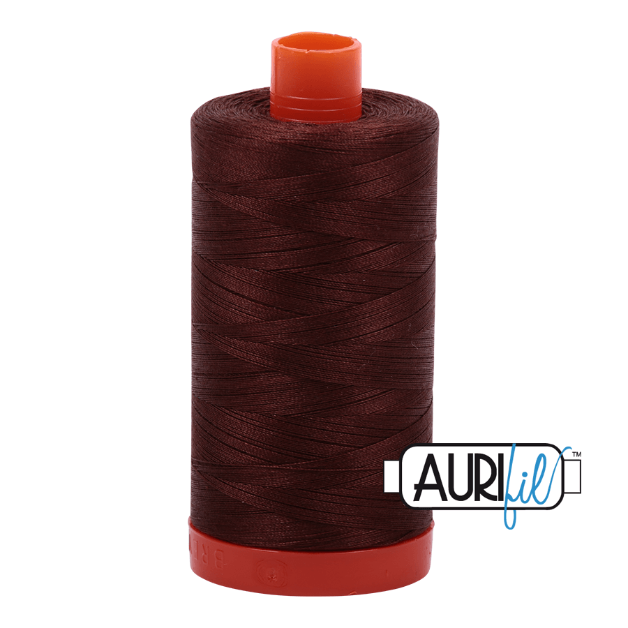Aurifil Cotton Thread - 50's Weight - 1300 metres - Chocolate (2360)
