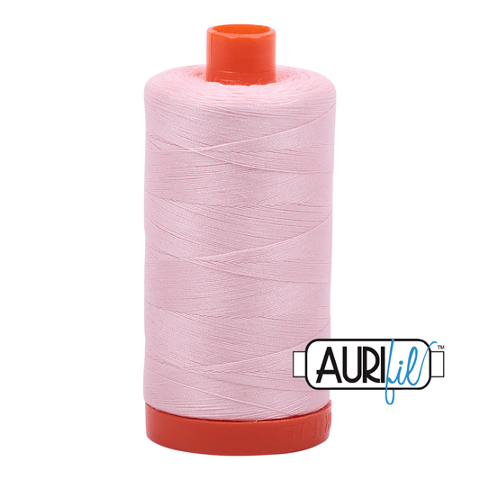 Aurifil Cotton Thread - 50's Weight - 1300 metres - Pale Pink (2410)