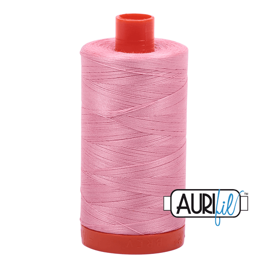 Aurifil Cotton Thread - 50's Weight - 1300 metres - Bright Pink (2425)
