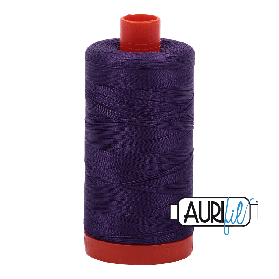 Aurifil Cotton Thread - 50's Weight - 1300 metres - Dark Violet (2582)