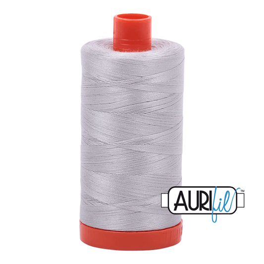 Aurifil Cotton Thread - 50's Weight - 1300 metres - Aluminium (2615)