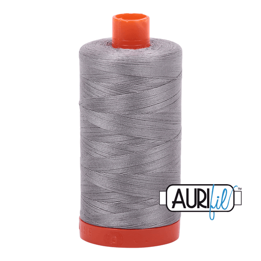 Aurifil Cotton Thread - 50's Weight - 1300 metres - Stainless Steel (2620)