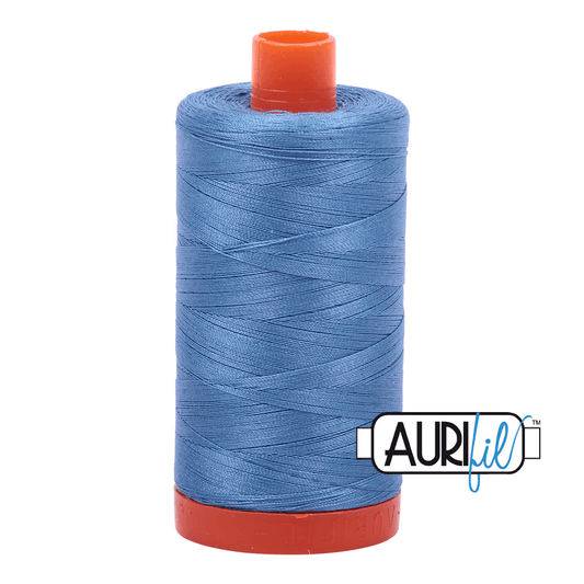 Aurifil Cotton Thread - 50's Weight - 1300 metres - Light Wedgewood (2725)
