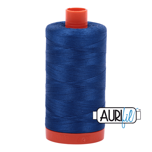 Aurifil Cotton Thread - 50's Weight - 1300 metres - Dark Cobalt (2740)