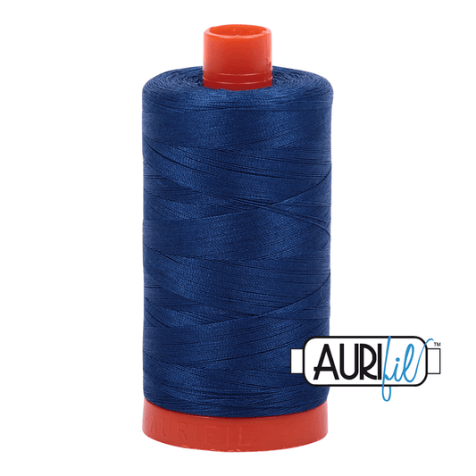 Aurifil Cotton Thread - 50's Weight - 1300 metres - Dark Delft Blue (2780)